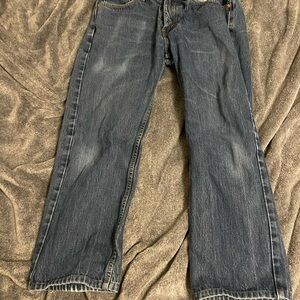 Levi's Men's Dark Blue Straight Jeans